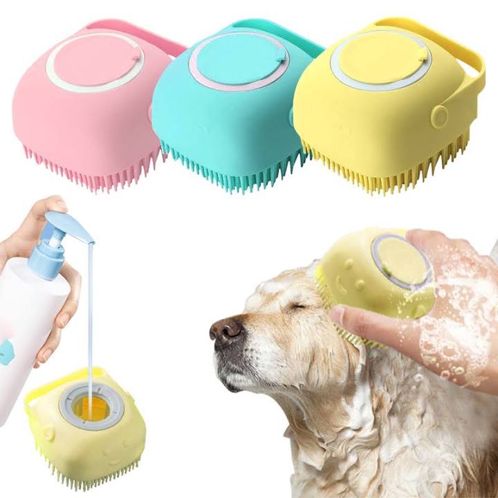 Cepillo Dispensador para baño (mascotas)